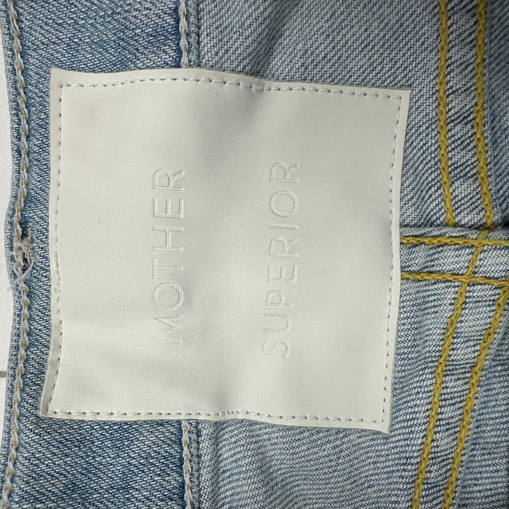 MOTHER Light Blue Jeans with Red Stripe - Picture 2 of 12